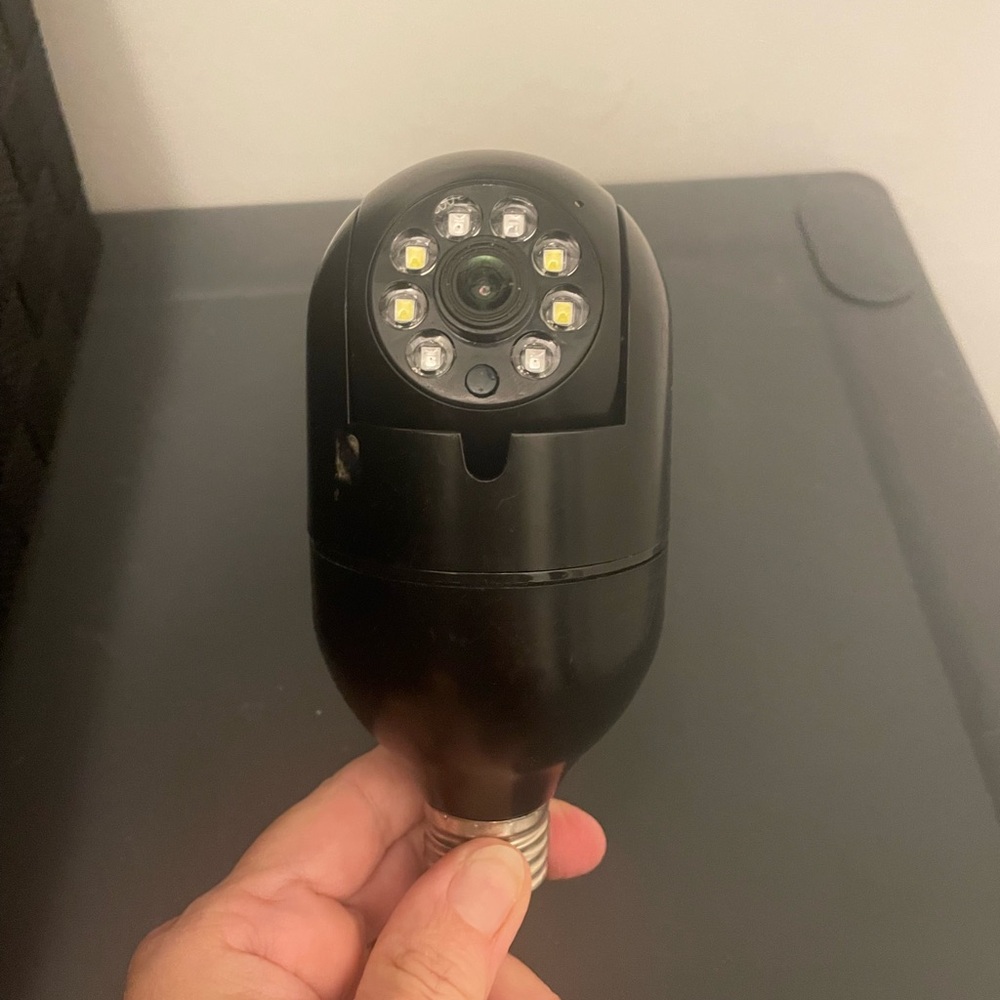 Black Security Camera Bulb